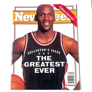 Michael Jordan Vintage Collector's Issue 1993 Newsweek Magazine With Foldout Pic